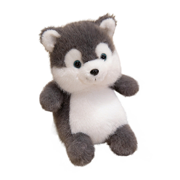 Plush Sitting Husky Comforter with Ultra-Soft Faux Fur and Embroidered Features Kalsten