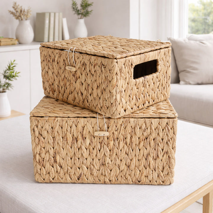 Handcrafted Storage Basket Made of Natural Materials Kalsten