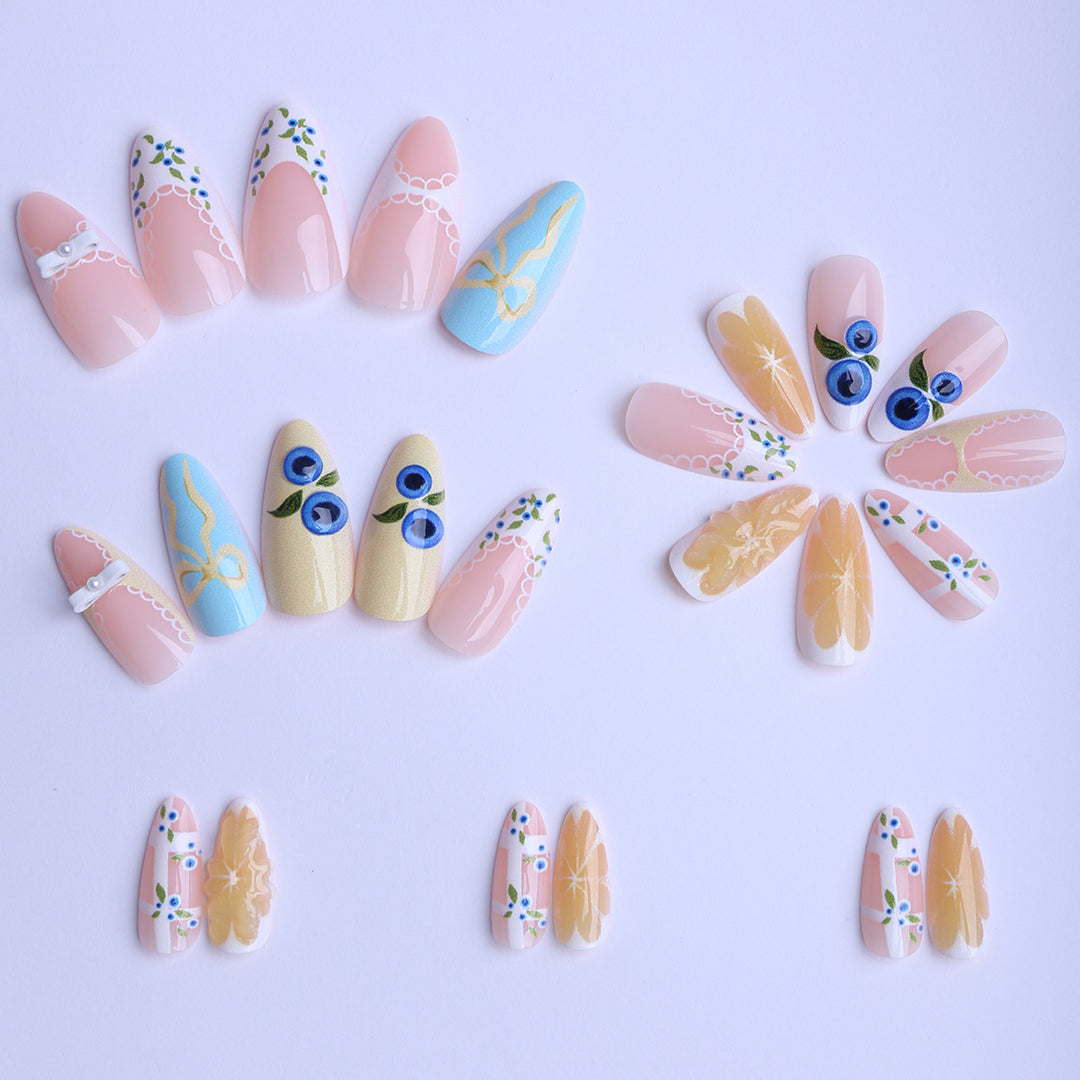 Artificial nails with luxurious 3D applications Kalsten