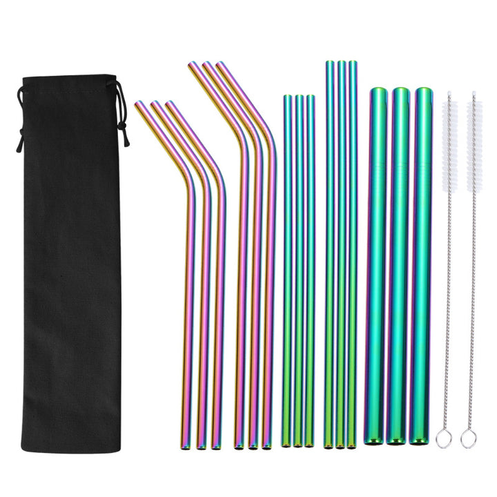 Stainless Steel Straw Set with Cleaning Brushes Kalsten