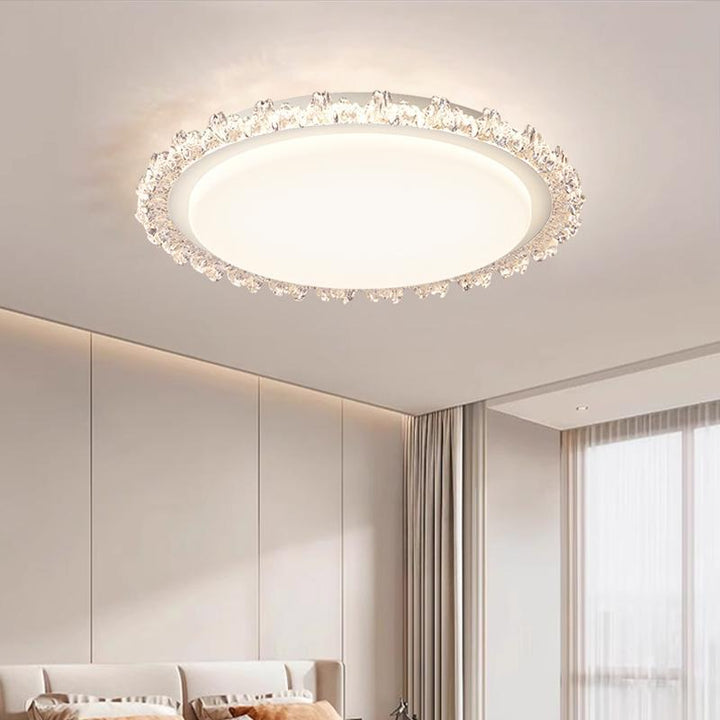 Elegant Crystal Frame Ceiling Light
