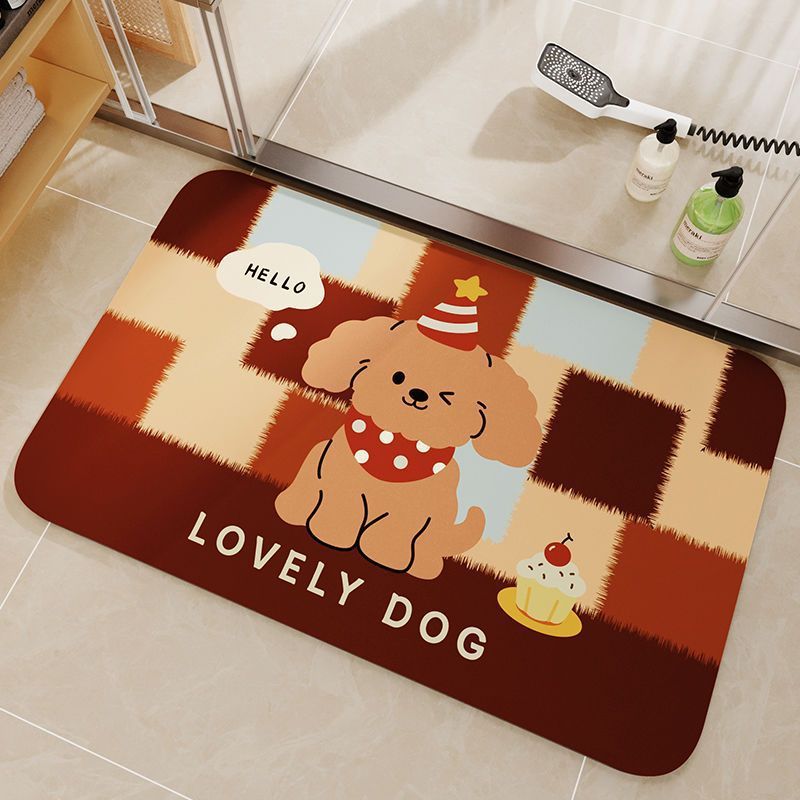 Cute Cartoon Bear Bath Mat