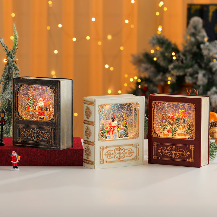 Musical Snow Globe Book Decoration Kalsten