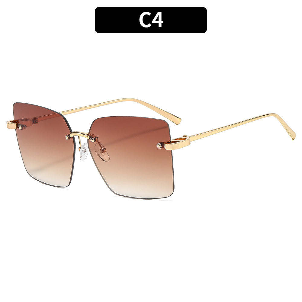 Geometric Aviator Sunglasses