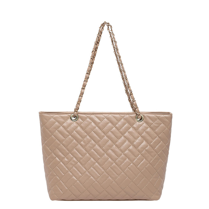 WoQuilted Tote Bag with Chain Handles Kalsten