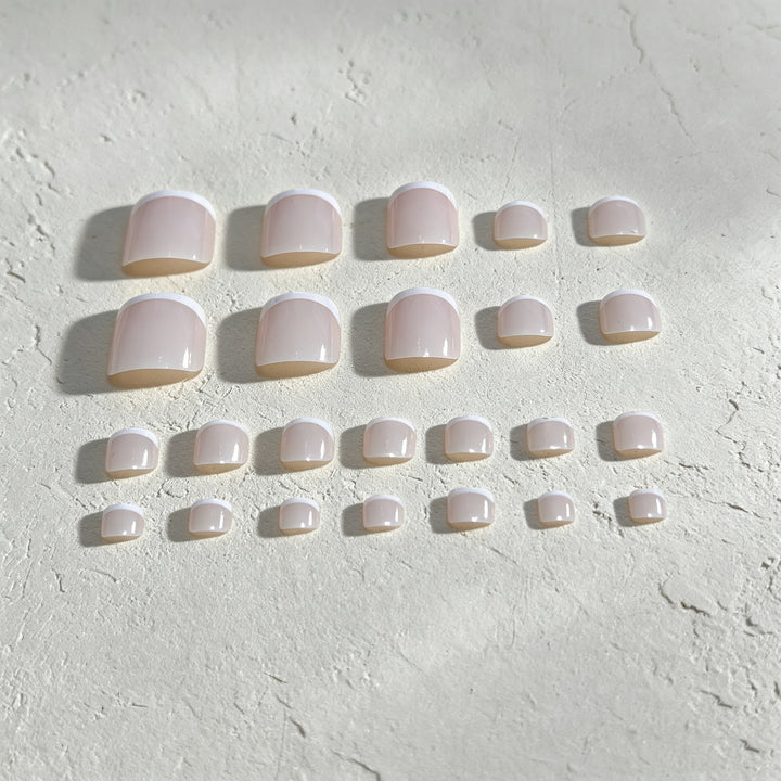 Elegant French Tip Pedicure Kit Kalsten