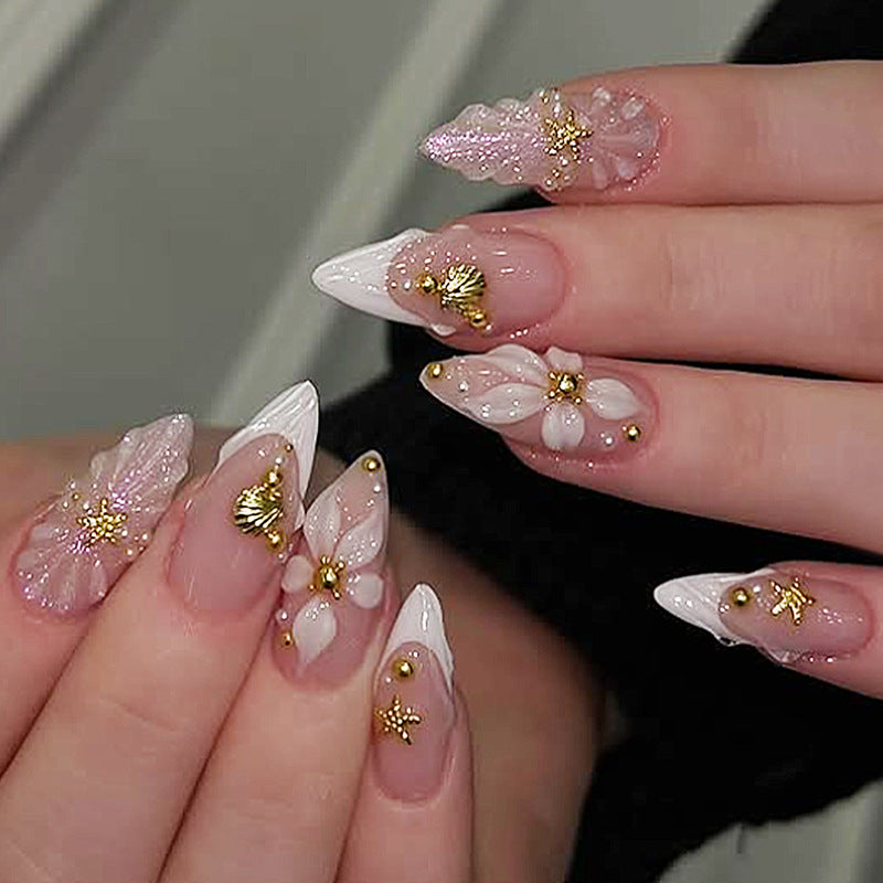Premium Decorative Press-On Nail Set Kalsten