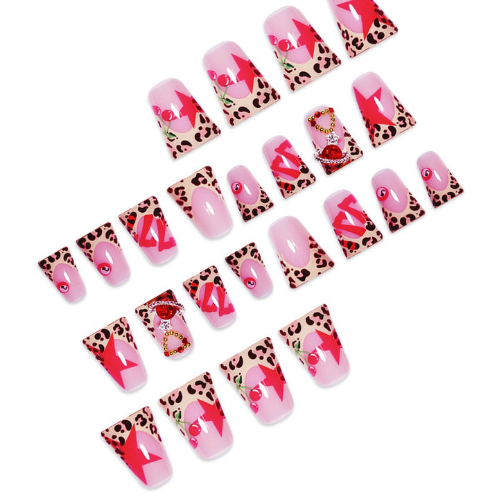 Artistic Leopard Print Press-On Nail Extensions Kalsten