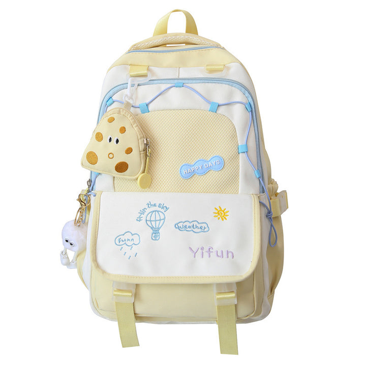 Playful Embroidered Backpack