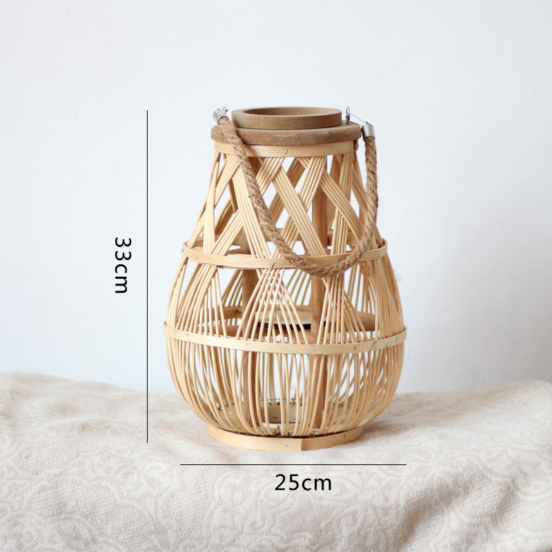 Handmade Rattan Lantern Kalsten