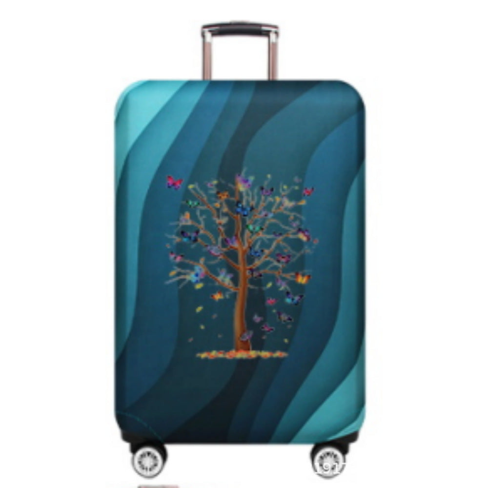 Women's Hard Shell Suitcase with Fashionable Butterfly Design Kalsten