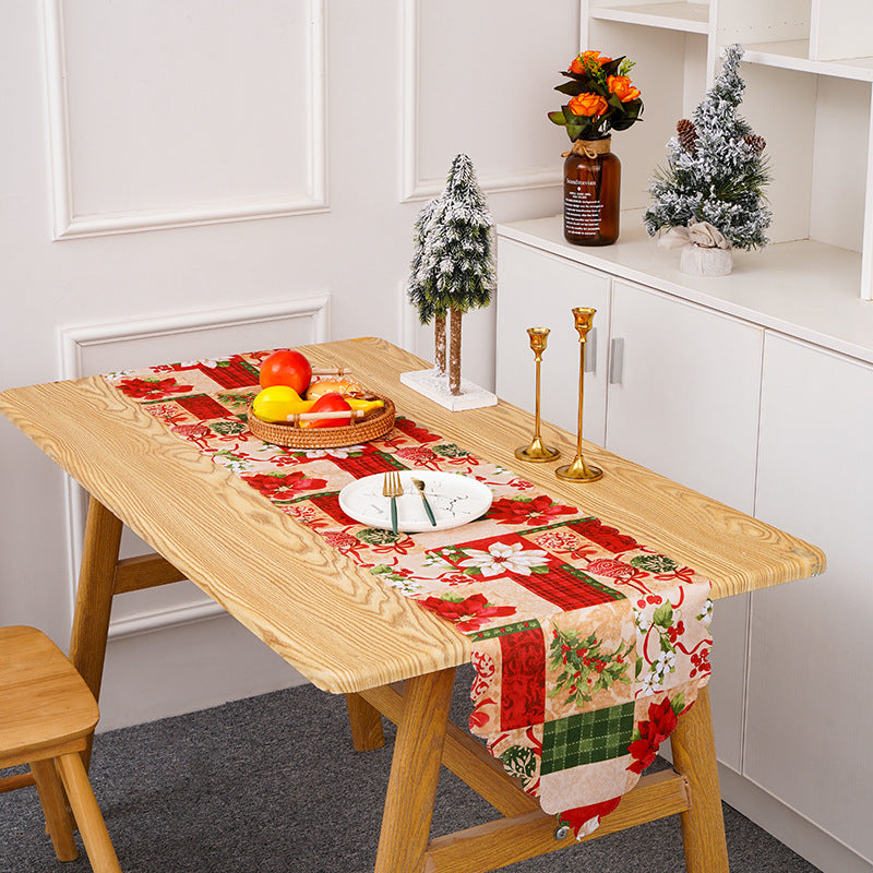 Festive table runner with Christmas motifs Kalsten