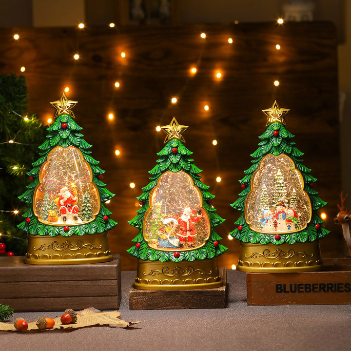 LED Christmas Tree Snow Globe Decoration Kalsten
