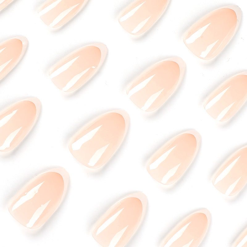 Artistic Nail Extensions in Elegant French Tip Design Kalsten