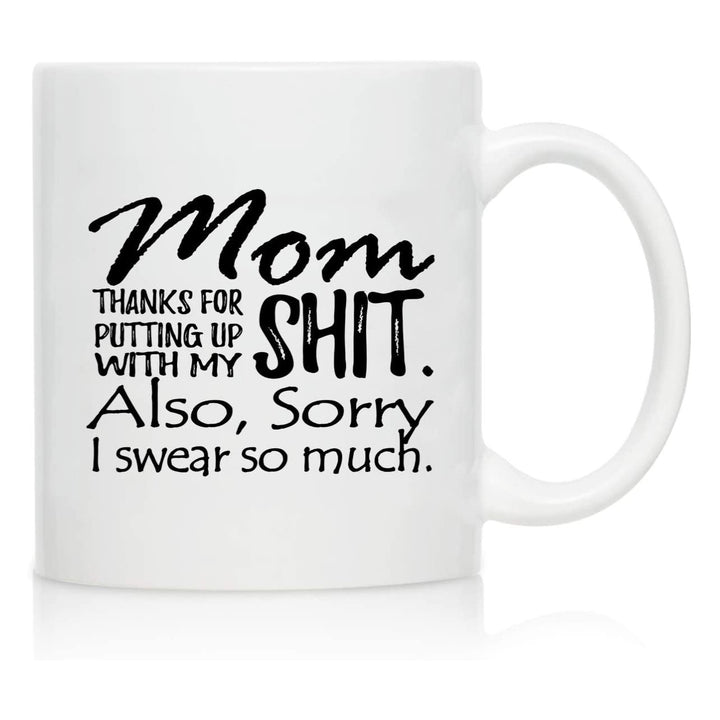 Ceramic Novelty Mother'S Day Coffee Mug With Tall Straight Walls Large C-Handle Sublimation Print