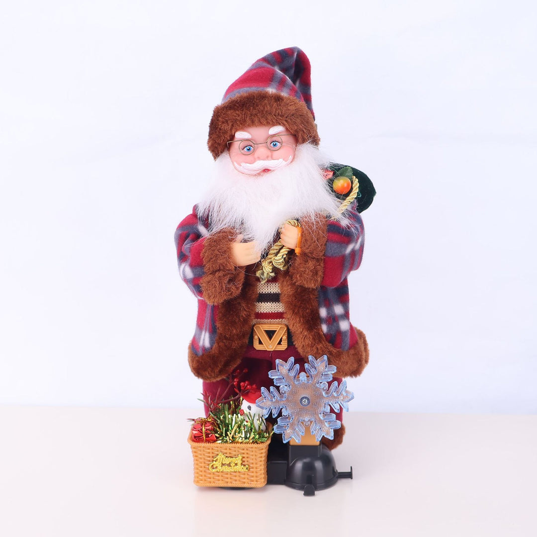 Decorative Santa Claus figure with candy