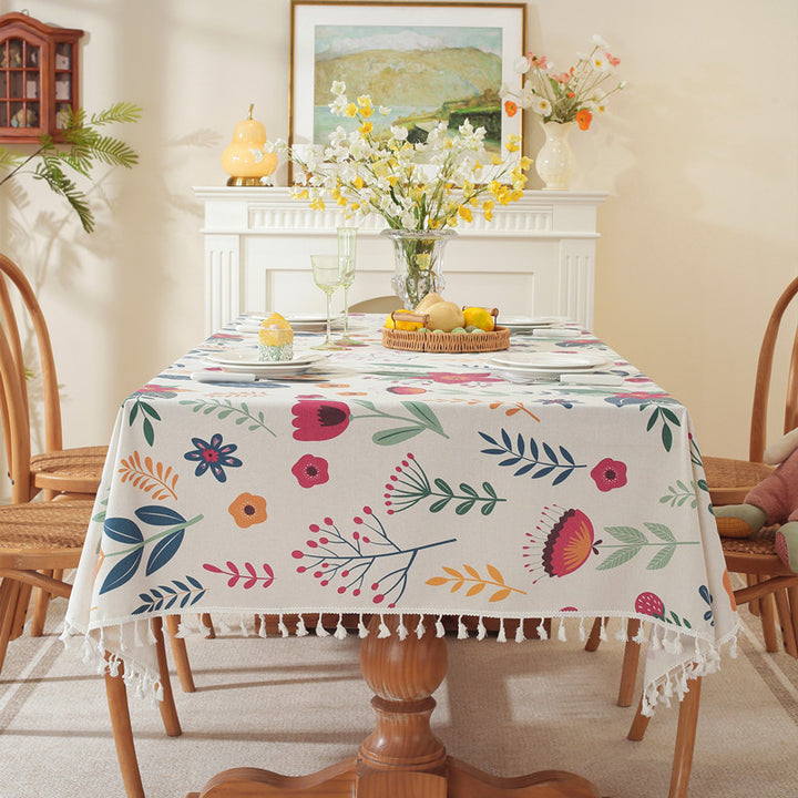 Floral Print Table Cover