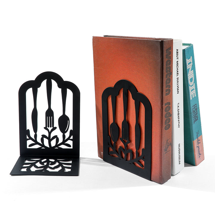 Decorative Cutlery-Themed Bookends
