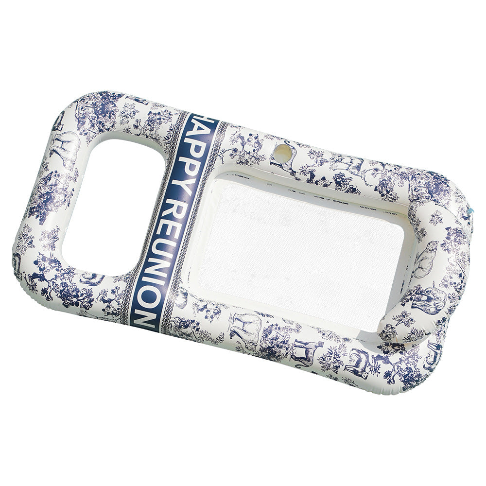 Unisex Elegant Swim Ring with Floral Motifs Kalsten