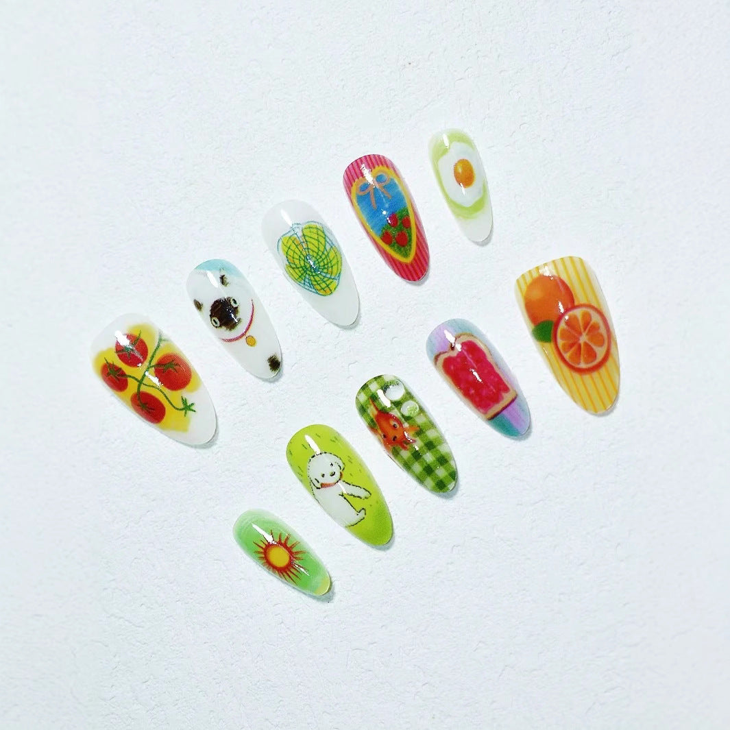 Artistic Themed Press-On Nail Set Kalsten