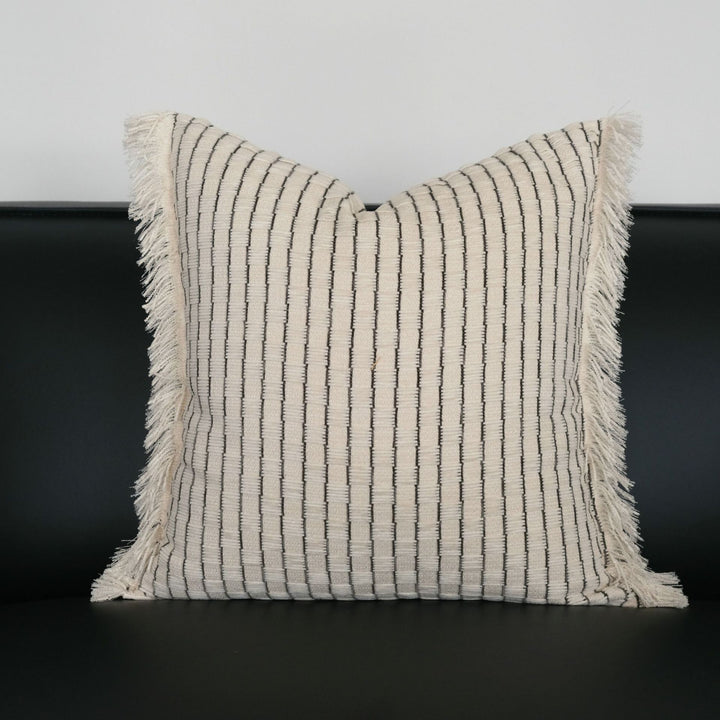 Textured Geometric Print Accent Pillow for Home