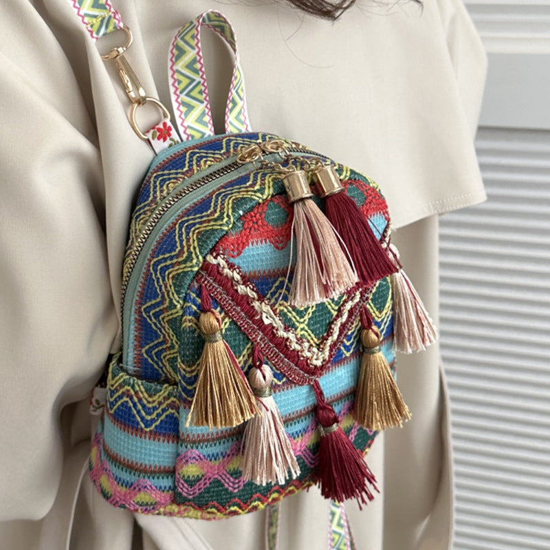 Embroidered Mini Sling Bag