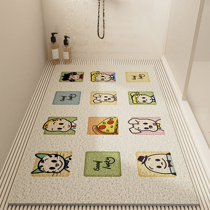 Vibrant Patterned Shower Mat Kalsten