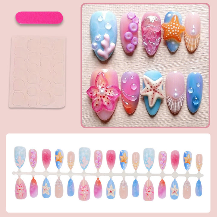 Nail art set with maritime and creative designs Kalsten