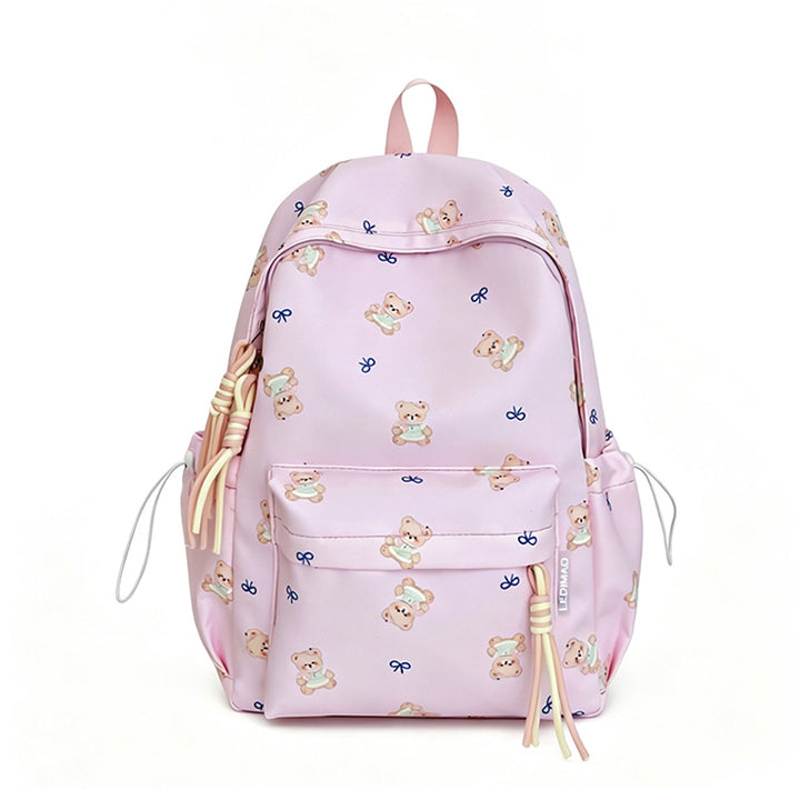 Cute Bear-Print School Backpack Kalsten