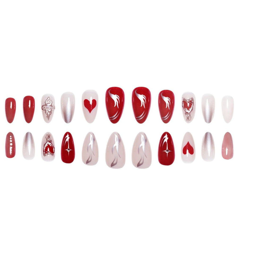 Elaborate Decorative Press-On Nail Extensions Kalsten