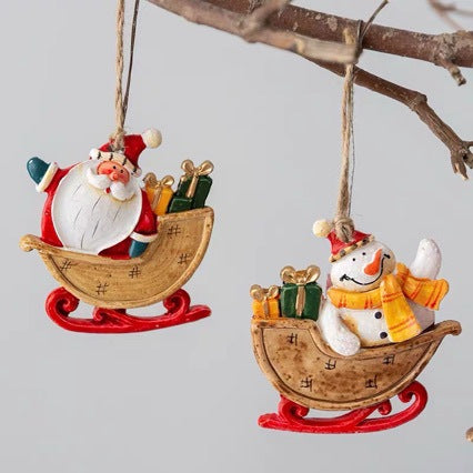 Decorative Santa Claus Sleigh Decoration Kalsten