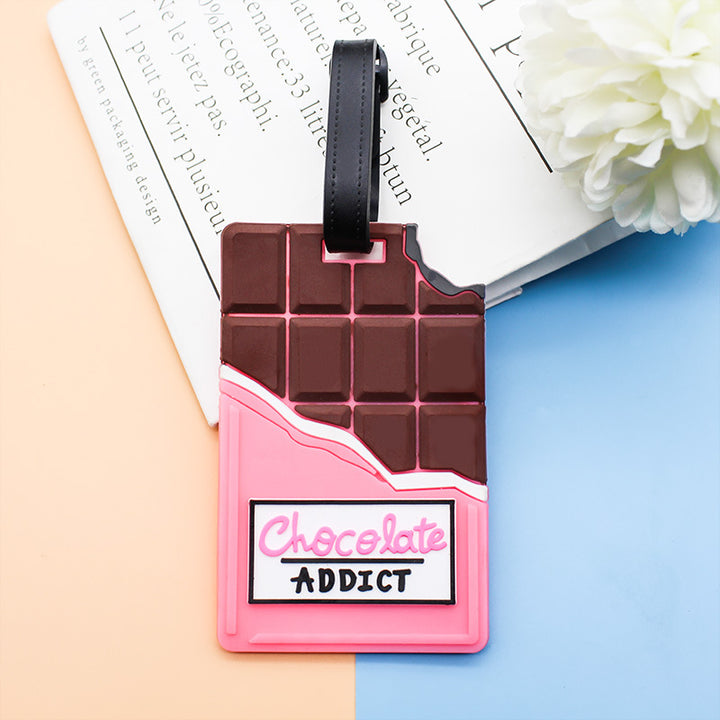 Unisex Luggage Tag in Chocolate Design Kalsten