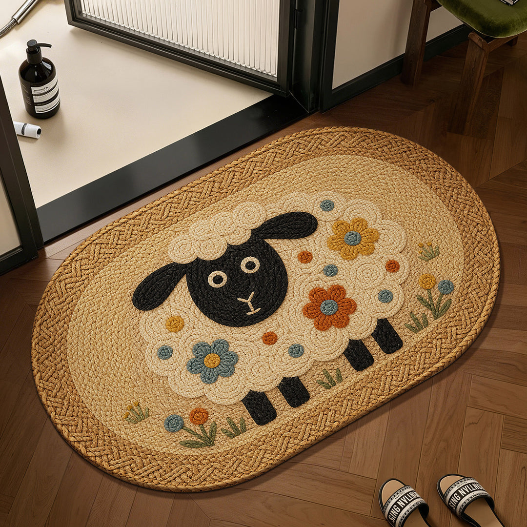 Decorative Pumpkin-Themed Area Mat