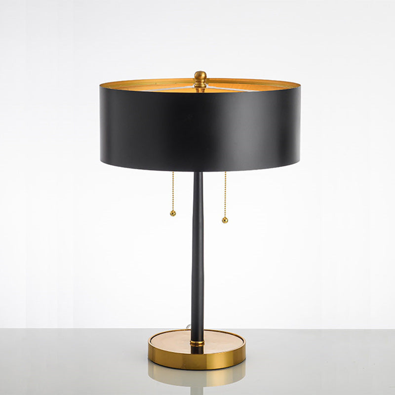 Modern Minimalist Table Lamp with Gold Accents