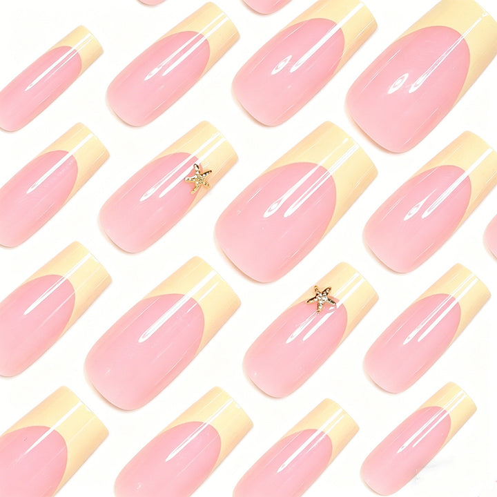 Elegant Stiletto French Tip Nail Art Kalsten