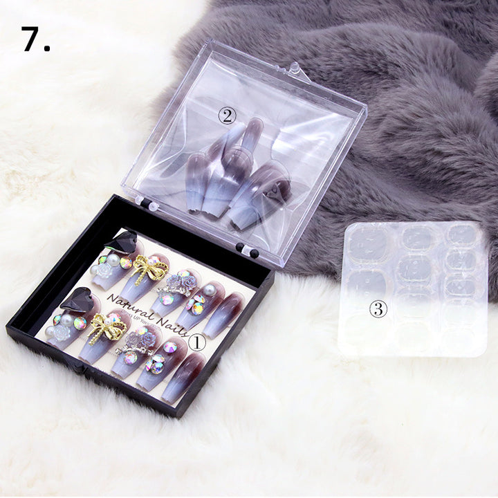Elegant Pre-Designed Press-On Nail Set Kalsten