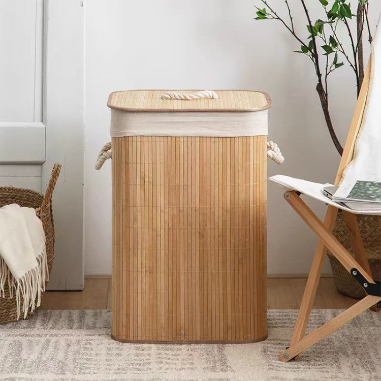 Storage basket with natural bamboo design Kalsten