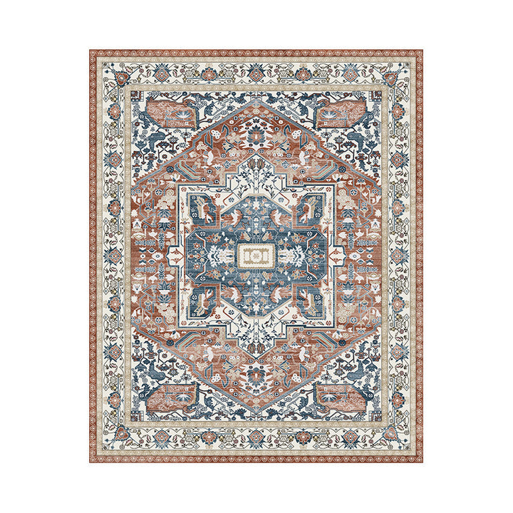 Vintage-Inspired Ornate Area Rug