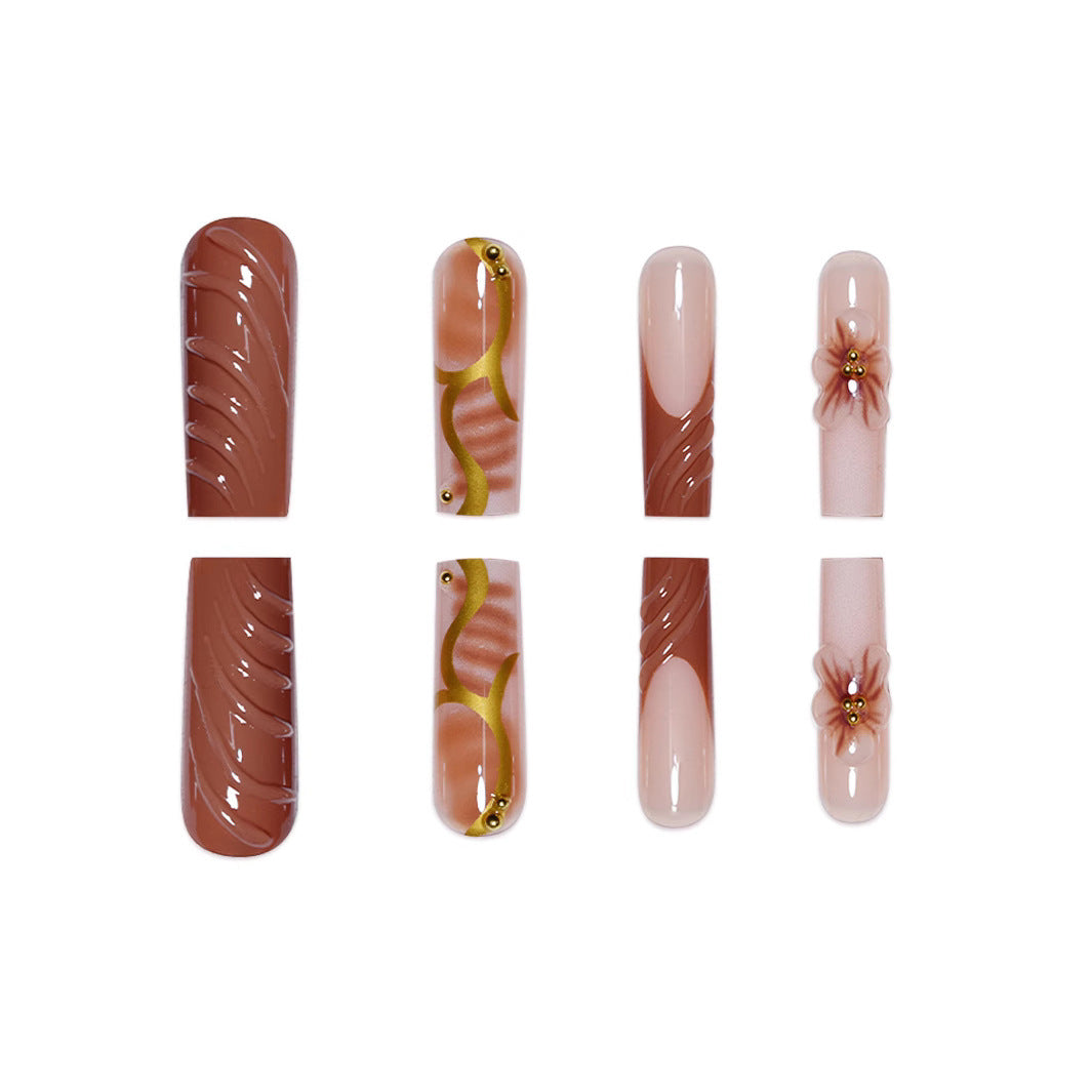 Floral Nail Art Extensions Kalsten