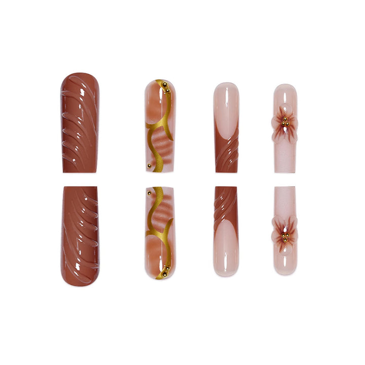Floral Nail Art Extensions Kalsten