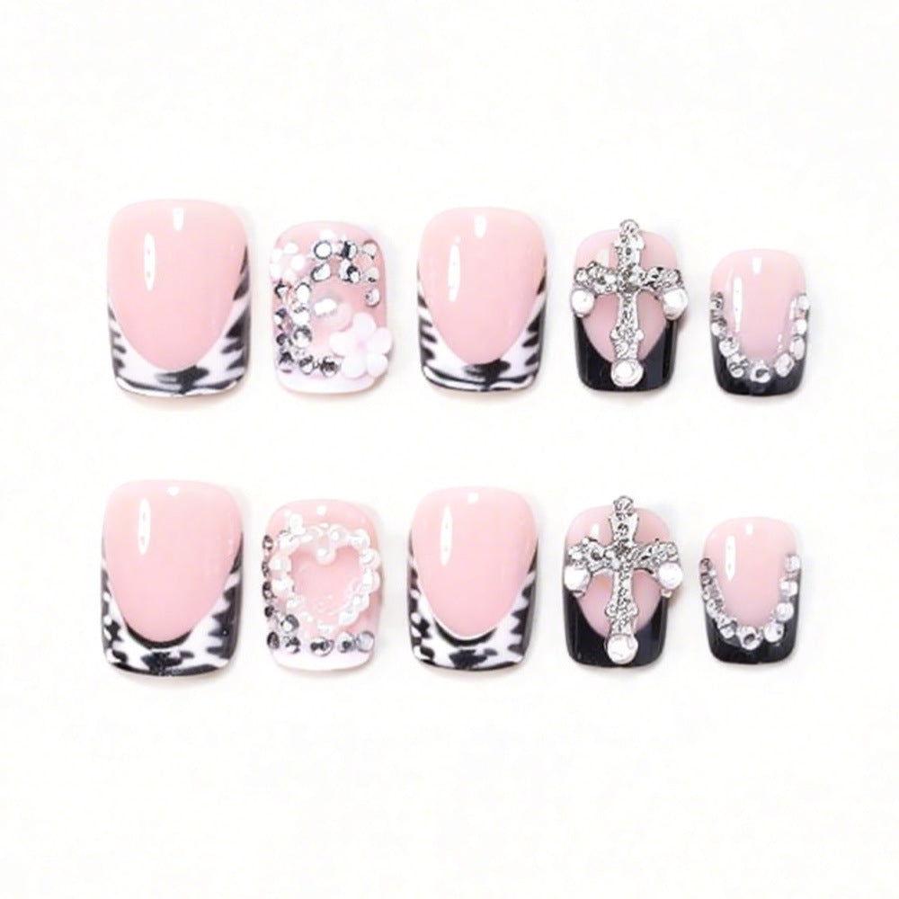 Elegant Decorative Acrylic Press-On Nail Art Kalsten