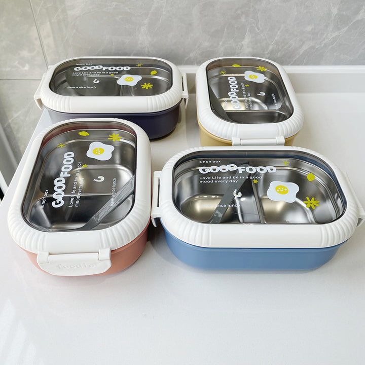 Dual-Section Leak-Proof Lunch Box