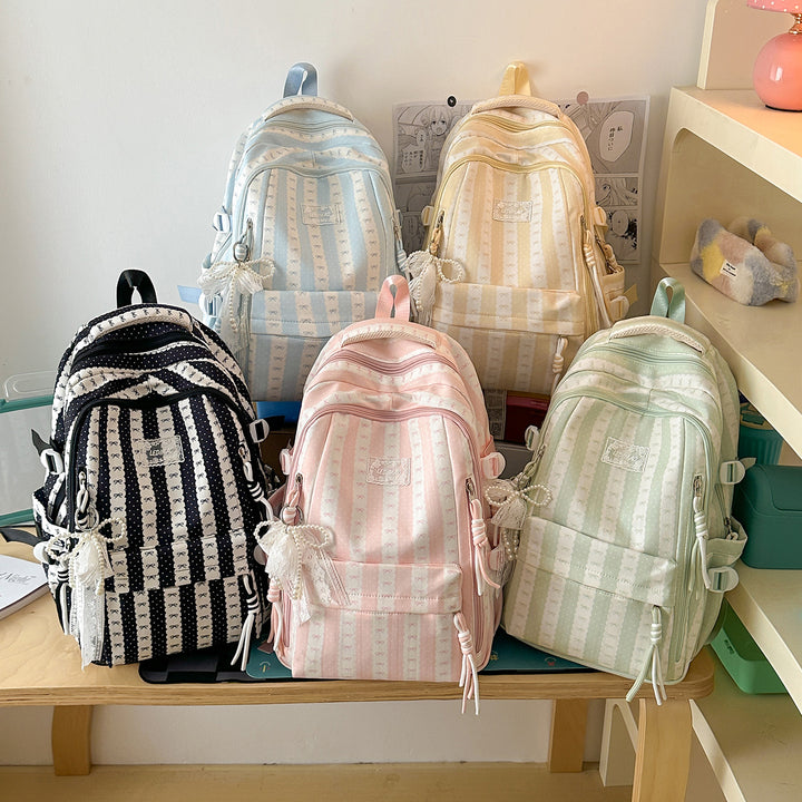 Charming Decorative Bow-Embellished Backpack Kalsten