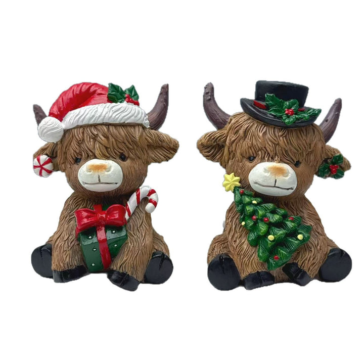 Decorative Highland Cow Figurine Kalsten