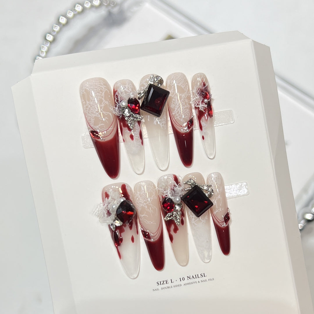 Elegant Decorative Press-On Nail Art Set Kalsten