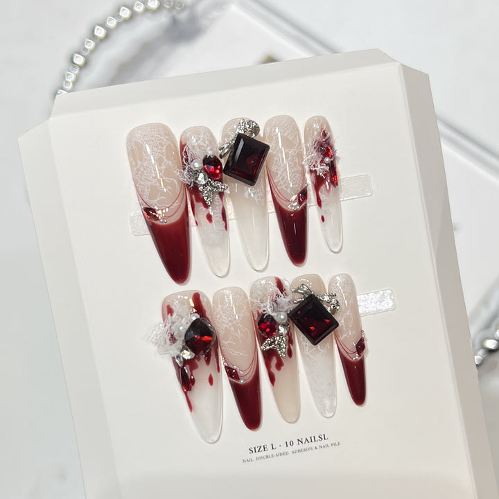 Elegant Decorative Press-On Nail Art Set Kalsten