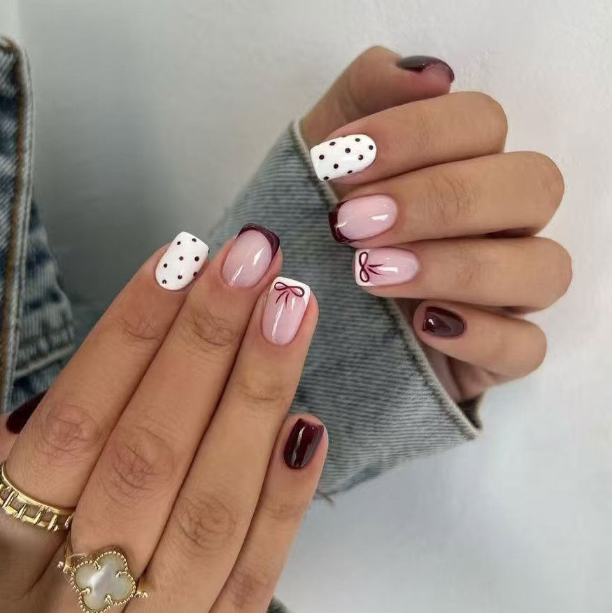 Elegant Abstract Nail Art Design