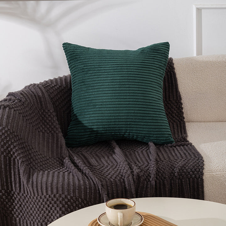 Textured Ribbed Decorative Pillow