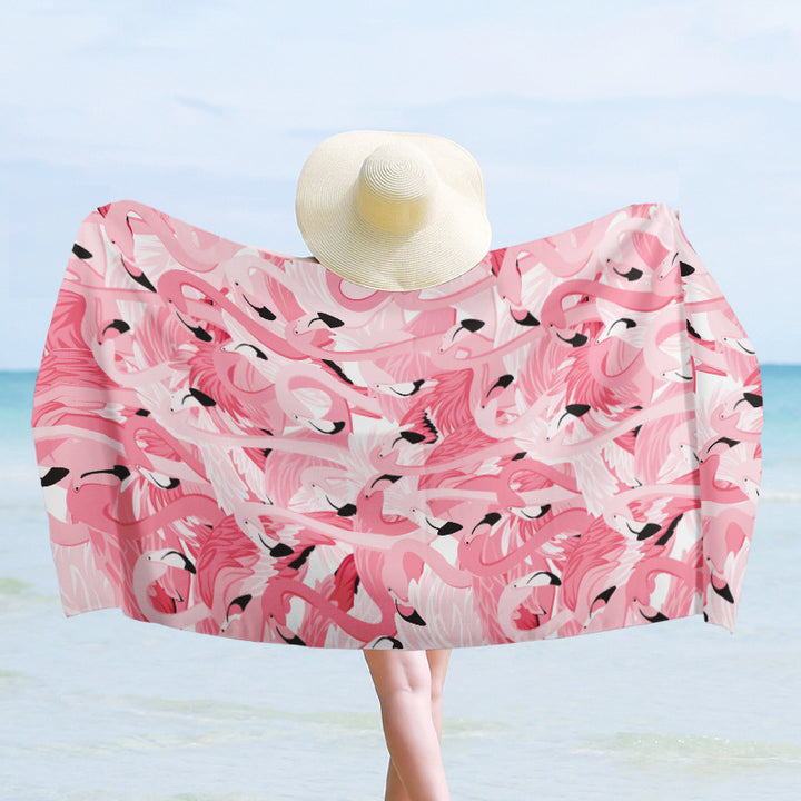 Luxury beach towel with dynamic wave design Kalsten