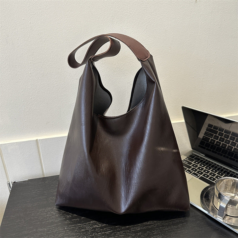 Stylish Leather Hobo Bag